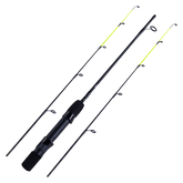 Goture Ice Fishing Rod Twin Tip, 27"/32" Ice Spinning Rods, 2 Different Action Tips in One Rod,High Visibility Ice Rod with EVA Handle, 2 Different Models-Graphite